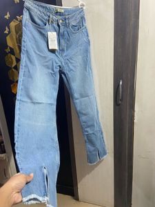 Chic Women's Light Blue Bootcut Denim Jeans