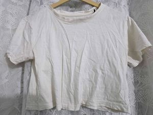Here & Now white crop top