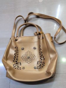 Stylish Gold Handbag
