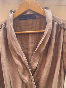 Elegant Brown Wrap Dress