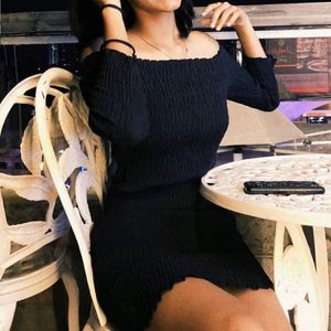 Black Off-Shoulder Dress