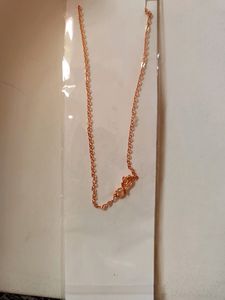 Small Flower Pendant Rose Gold Chain