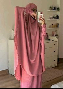 Soft Girl Muslimah Fit 🌷 3-Piece Jilbab Set