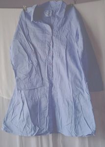 Blue Button-Down Tunic