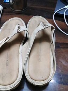 Stylish Cream Flip-Flop Sandals