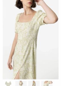 Floral Print Square Neck Dress