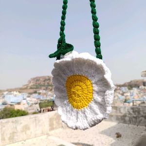 Crochet Daisy Flower sling bag 🌻🧶🎁