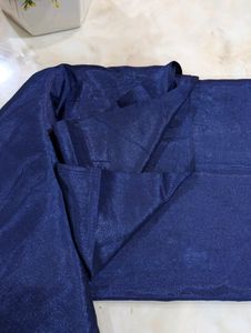 Designer Blue Embroyded Suit Set- Unstitched