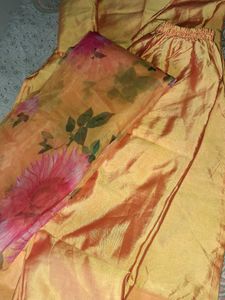 Floral dupatta salwar kameez
