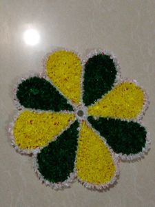 Handmade Floral Coaster/Mat