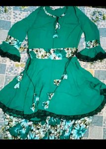 Pelum top with Dhoti salwar