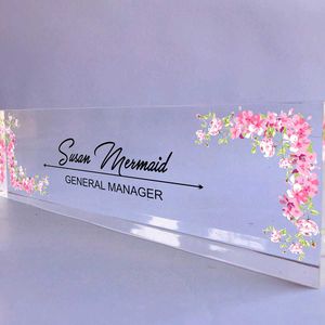 Floral Personalized Name Plate