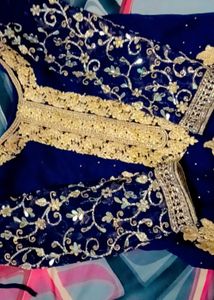 heavy diamond work sharara suit