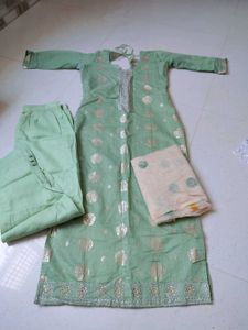 Elegant Green Kurta Set with Dupatta
