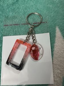Resin Keychain with Charms wit