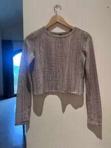 Chic Textured Long Sleeve Top