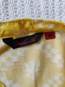 Boho Chic Yellow Printed Blouse