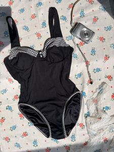 Chic Black One-Piece bodysuit top