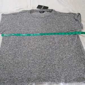 SHEIN Gray Knit Tee - New with Tags