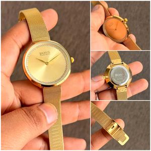 Elegant Gold BOSS Watch