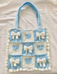 Handmade Tote Bow Heart Bag