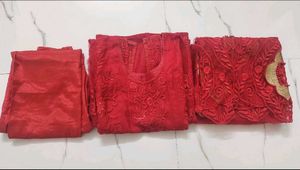 Red Pakistani Suit