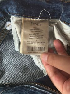 Wide Leg Blue Wash Denim Jeans