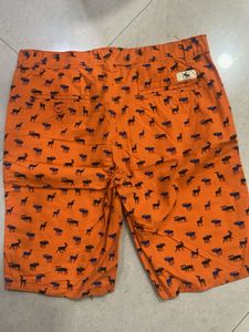 Abercrombie &amp; Fitch Orange Deer Shorts