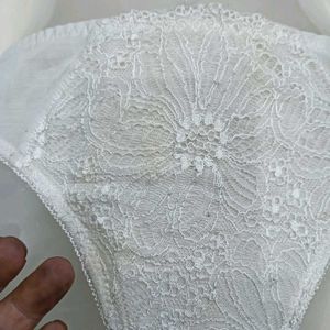 🪔 White Lace Briefs