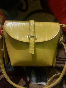 Yellow Colour Sling Bag