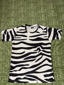 Trendy Black & White Zebra Print Top | Oversized C