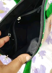 🟢 New Floral Pure Leather Handbag