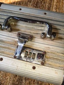 Vintage Combination Lock Travel Case