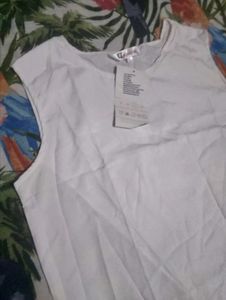 White Sleeveless Top