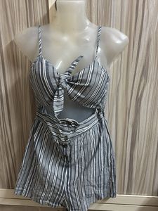 Tie-Front Romper