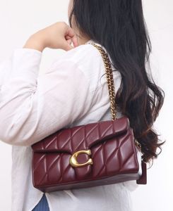 Coach Burgundy Quilted Leather Shoulder Bag