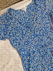 Blue Floral Maxi Dress