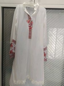 Cream Embroidered Palazzos