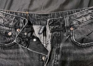 H&amp;M divided grey denim shorts