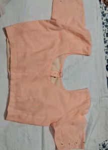 Peach Ethnic Blouse