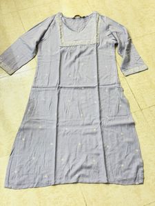 Avaasa Light Blue Printed Kurta