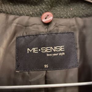 Stylish Wool Blend Double-Breasted Coat
