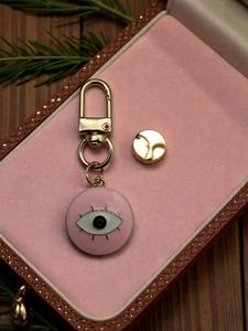 Cute Evil Eye Pink Keychain