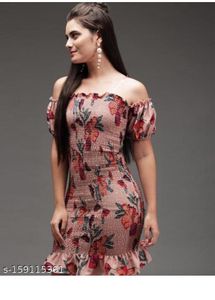 Floral Off-Shoulder Mini Dress