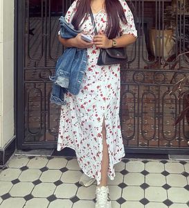 Floral Print Puff Sleeve Dress