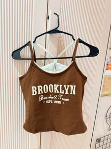 Brooklyn Baseball Team Crop Top