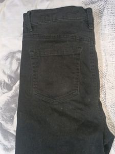 Black straight jeans