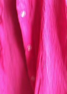 Vibrant Pink Textured Button-Up Blouse