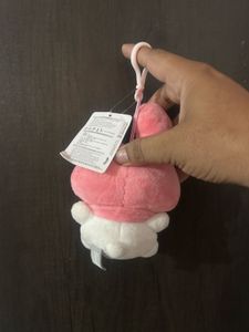 Sanrio My Melody plush keychain featuring a cute