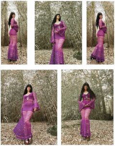 Hot Crochet Maxi Dress Goddess Look